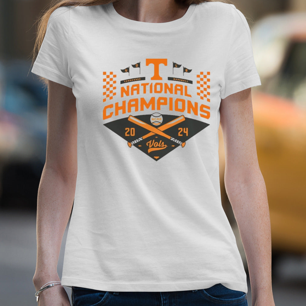 Tennessee Volunteers 2024 NCAA Menâ€™s Baseball College World Series Champions Official Logo T-Shirt