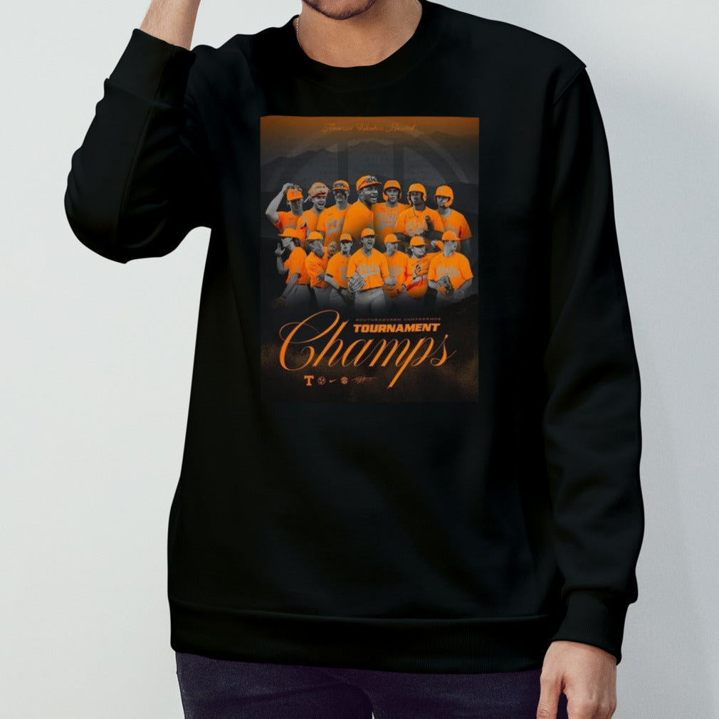 Tennessee Volunteers Baseball Is 2024 Sec Tournament Champions Ncaa Menâ€™s Baseball Poster T-shirt