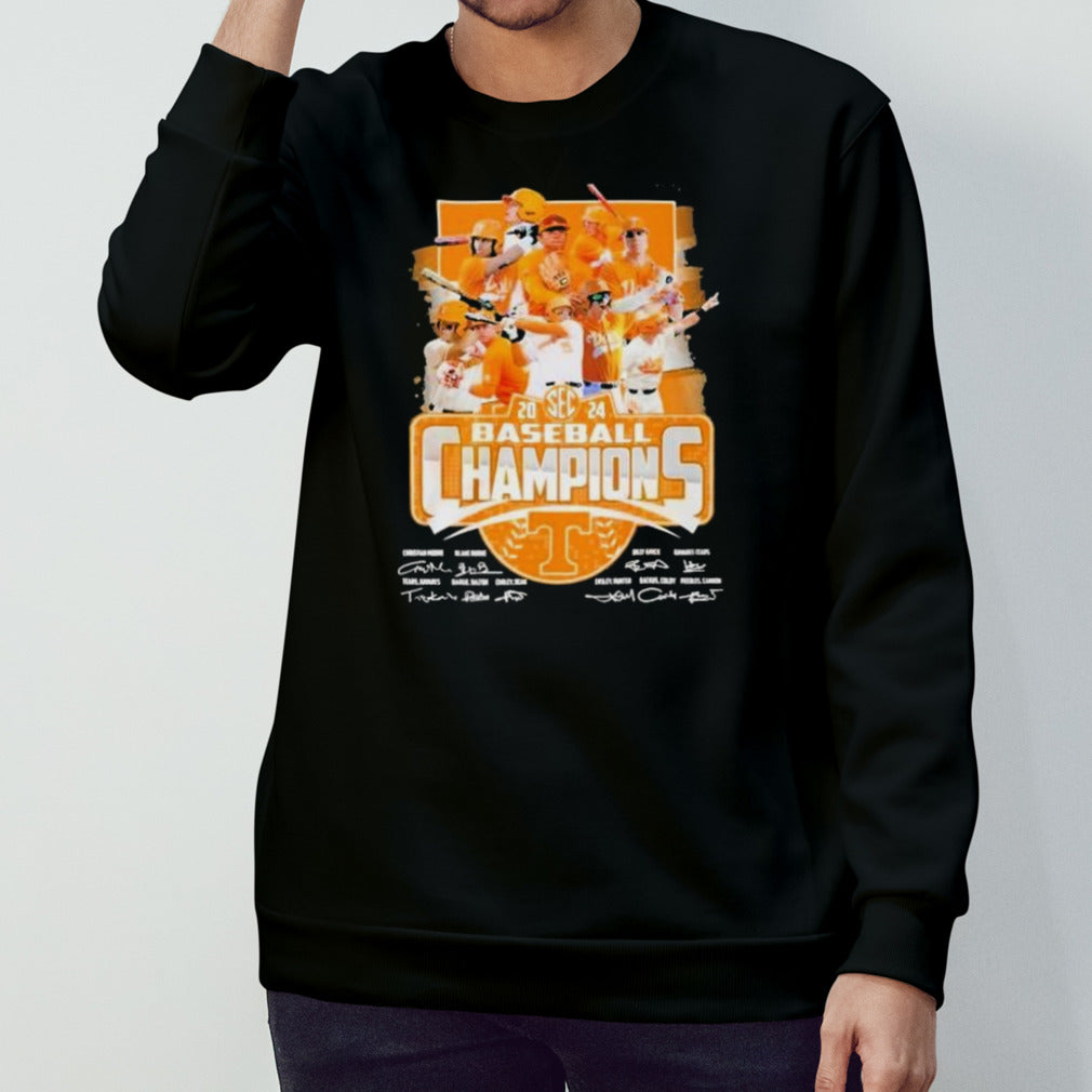 Tennessee Volunteers Team 2024 SEC Baseball Champions Signatures shirt