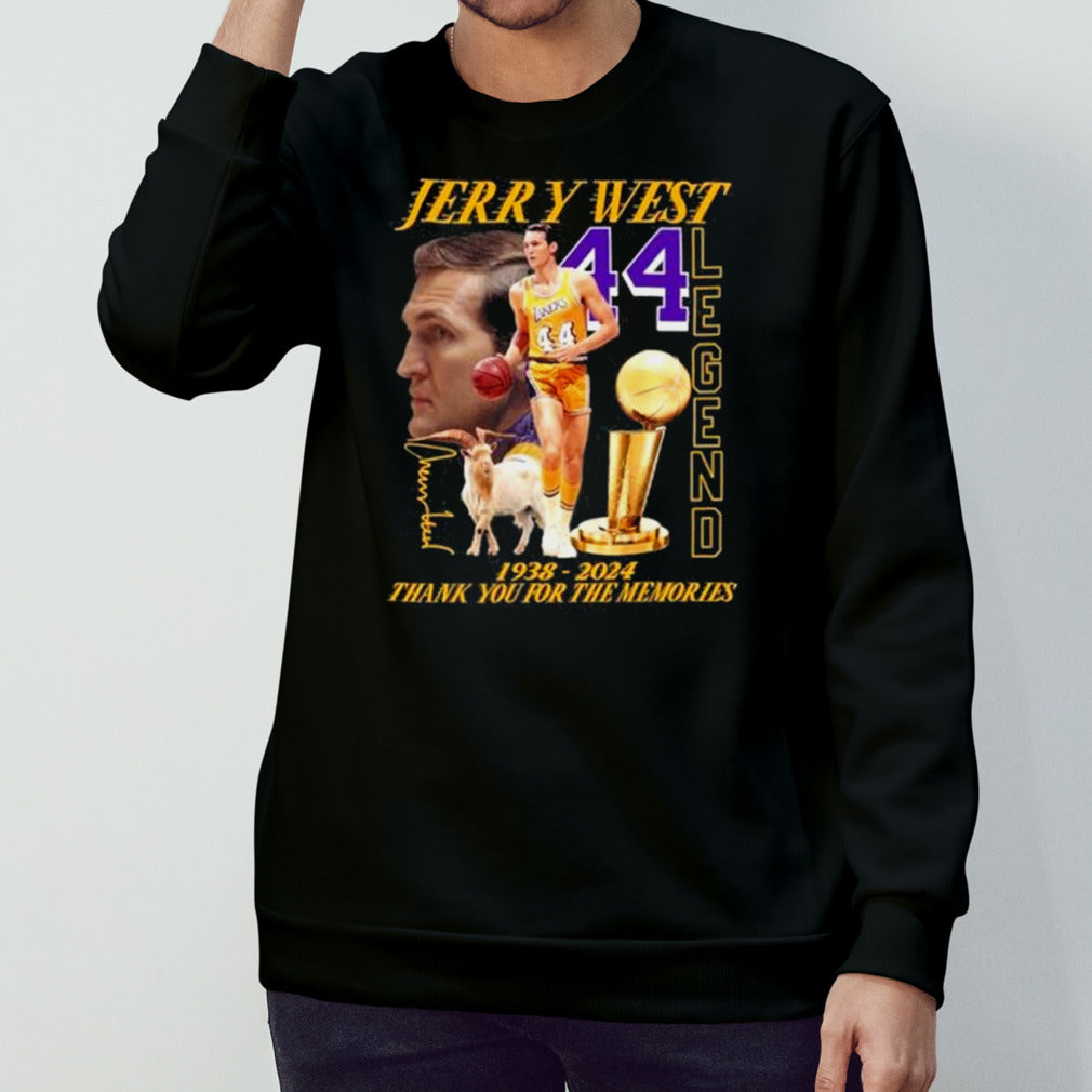 Thank You For The Memories 44 Jerry West Legend Signature Shirt