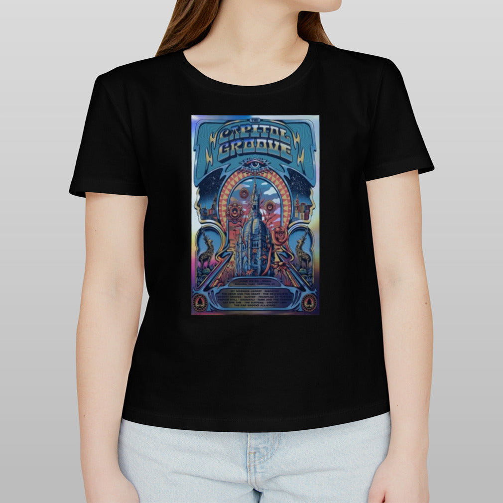The Capital Groove June 29 30 2024 Bushnell Park Hartford CT Poster shirt