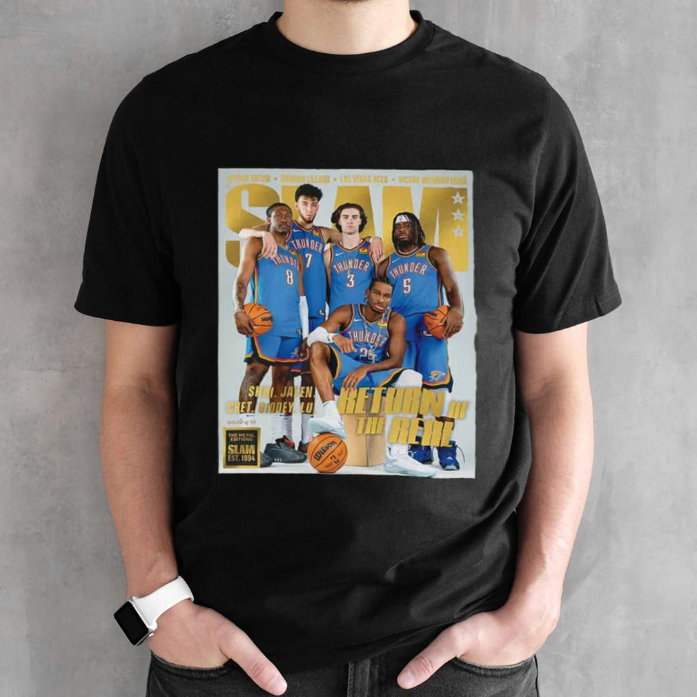 The Oklahoma City Thunder Return Of The Real The Metal Editions Slam Est 1994 T-Shirts