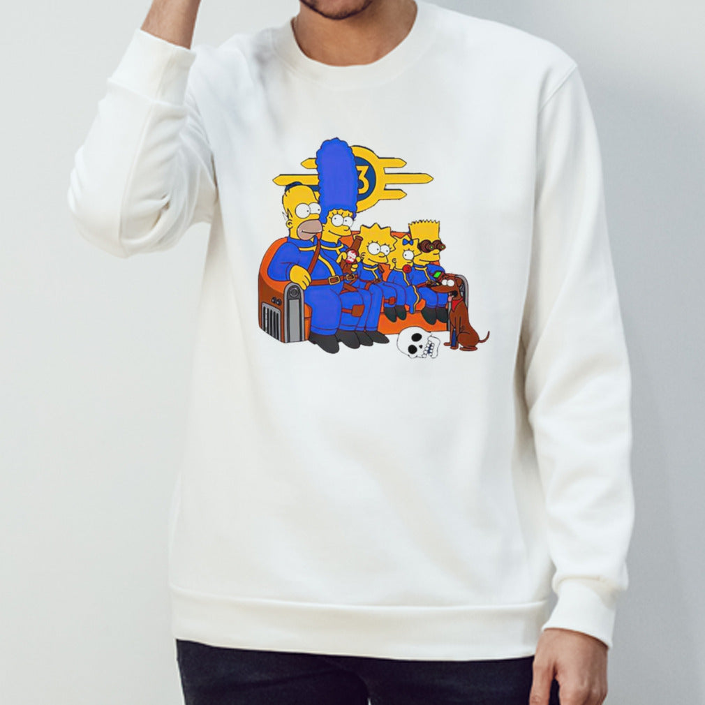 The Simpsons and Fallout Nuclear Family shirts