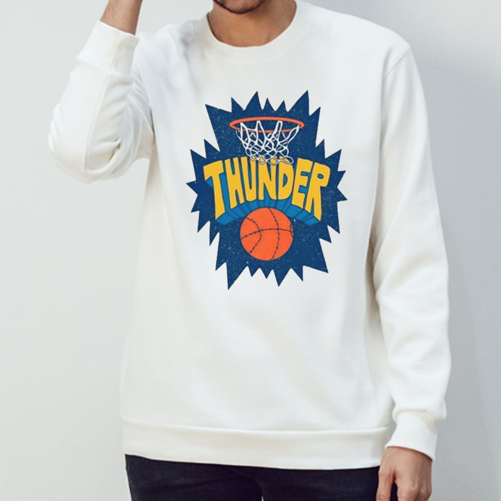 Thunder Swish basketball logo shirts