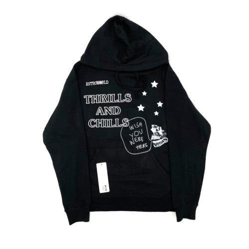 Travis Scott Astroworld Lollapalooza Thrills And Chills Black Hoodie (93665-526)