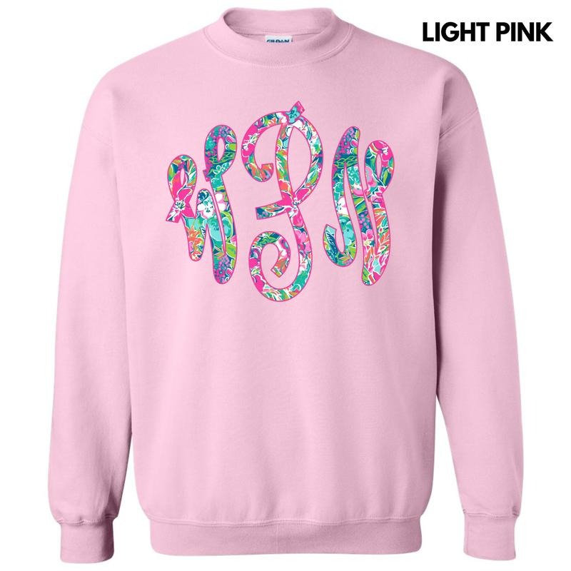 Tropical Monogram Sweatshirt 'NLB'