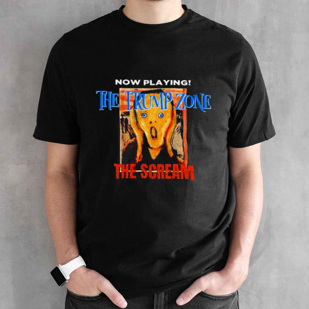 Trump Zone Political Anxiety Scream Funny T-Shirt