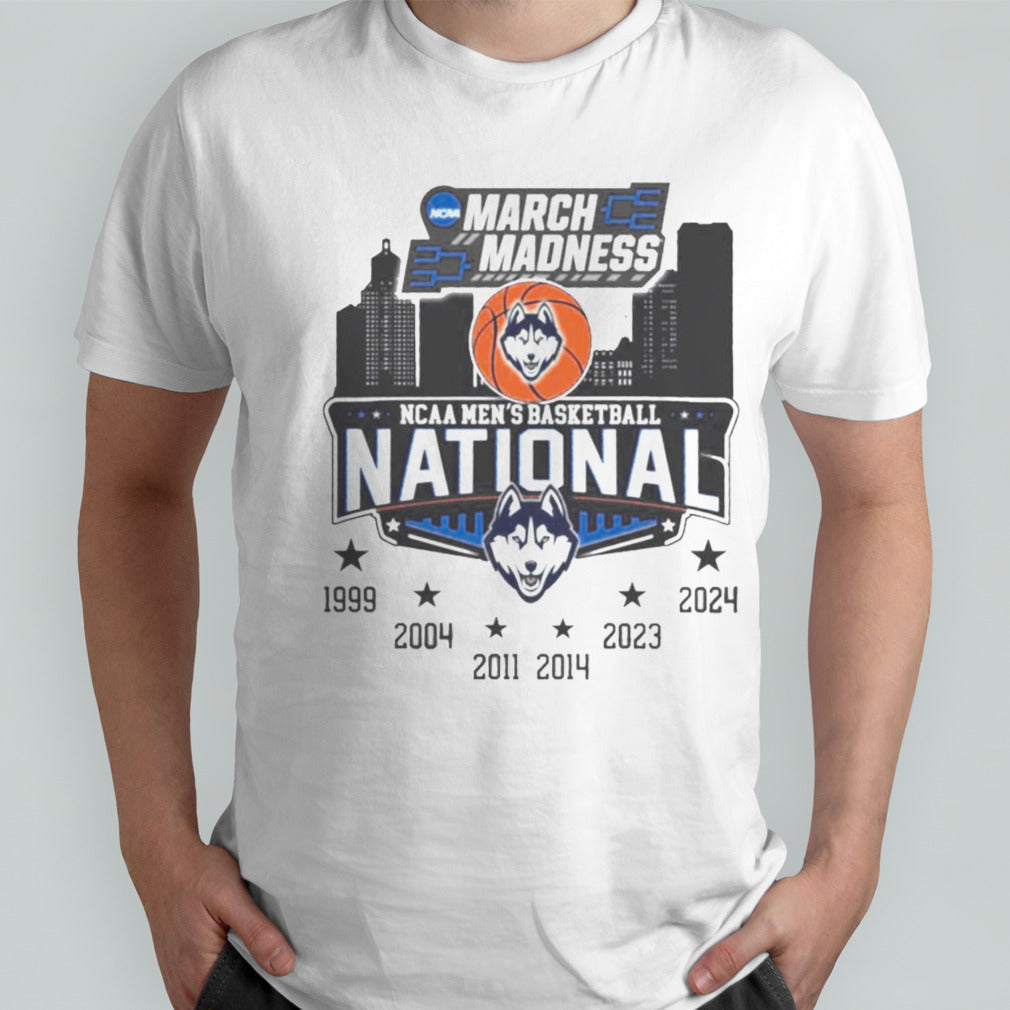 UConn Huskies 2024 NCAA Men Basketball Champions March Madness T-Shirts