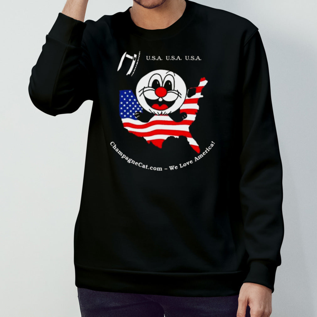 USA USA USA We Love America Champagne Shirt