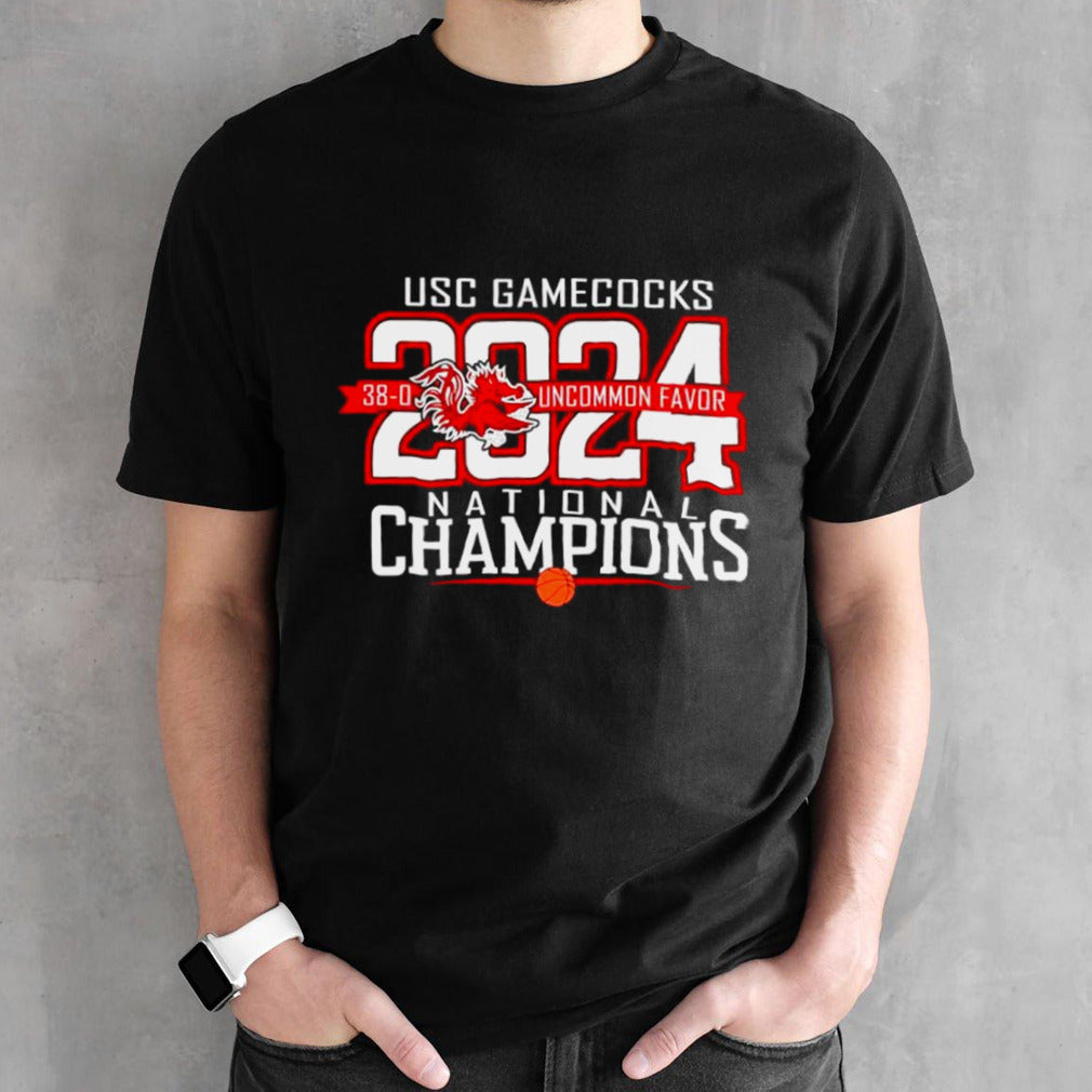 USC Gamecocks 2024 National Champions basketball shirts