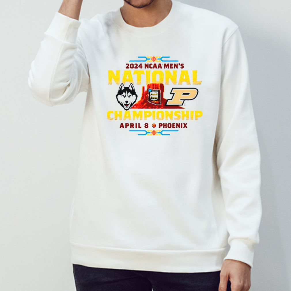 Uconn Huskies Vs Purdue Boilermakers 2024 NCAA Mensâ€™s National Championship shirts