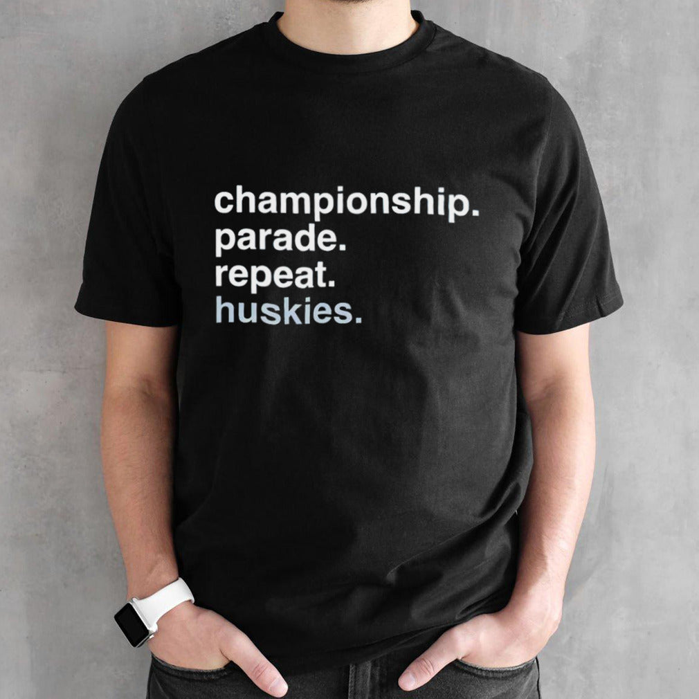 Uconn Huskies championship parade repeat Huskies shirts