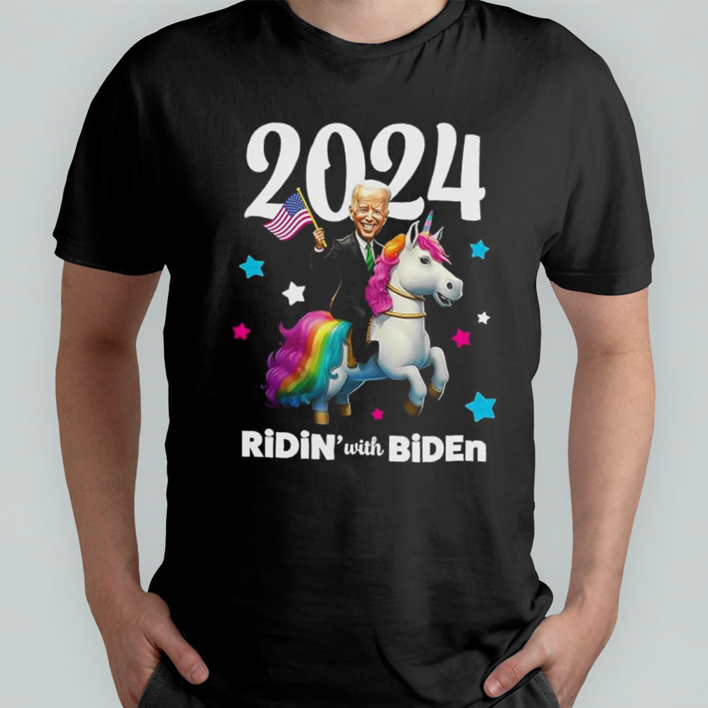 Unicorn Ridin With Biden shirt