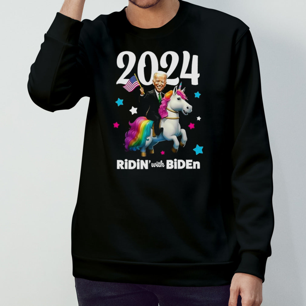 Unicorn Ridin With Biden shirt