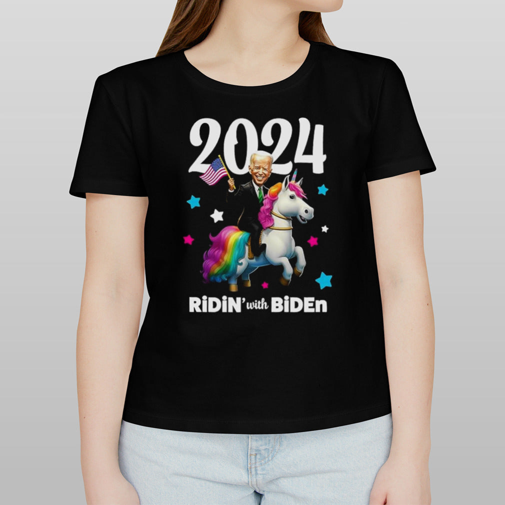 Unicorn Ridin With Biden shirt