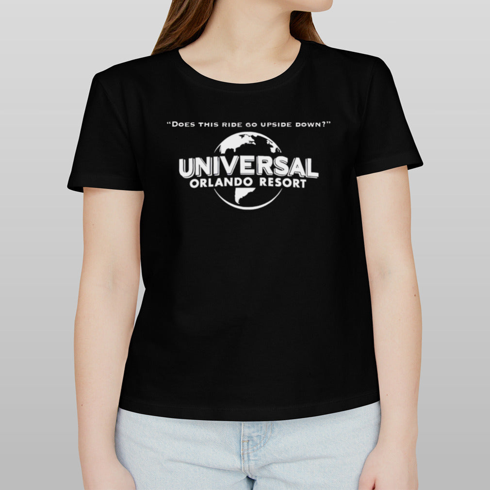 Universal Orlando Resort does this ride go upside down shirt