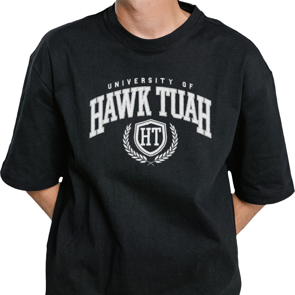 University Of Hawk Tuah logo shirt