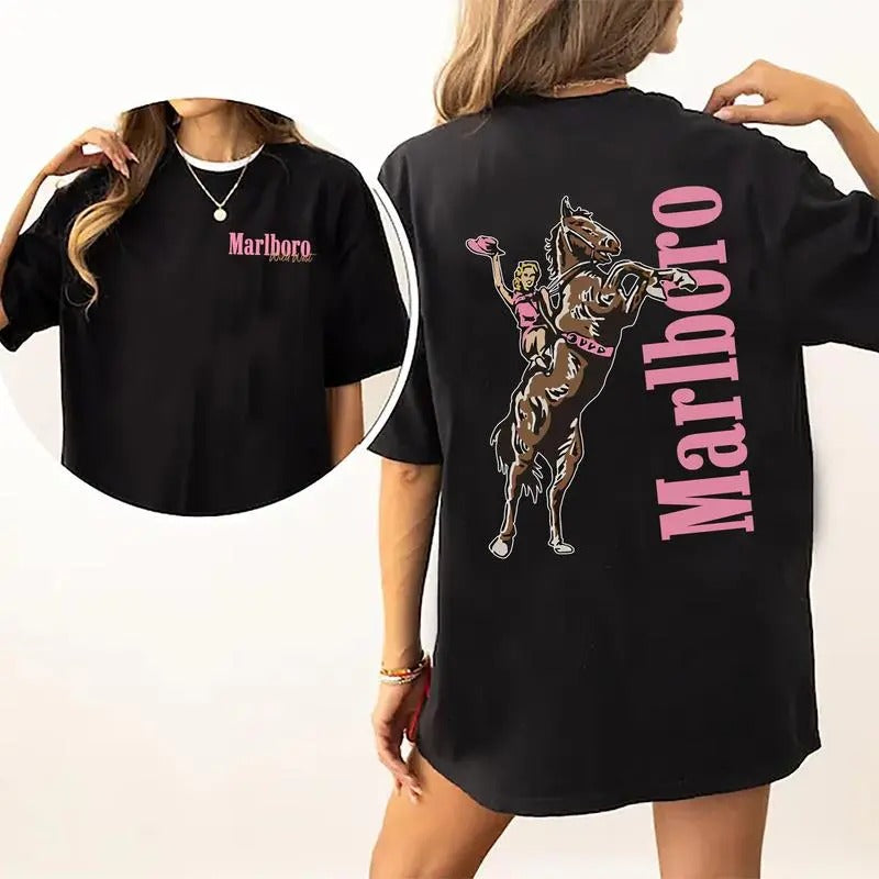 Vintage Marlboro Cowgirl Wird West T-Shirt, Unisex Tshirt For Men And Women, Women's Tshirt, Men's Tshirt