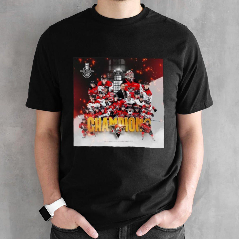 Voltigeurs De Drummondville Hockey Gilles-Courteau Champions 2024 Shirt