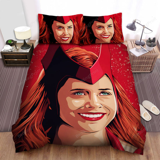 Wandavision Movie Digital Art 3 Bed Sheets Duvet Cover Bedding Setss