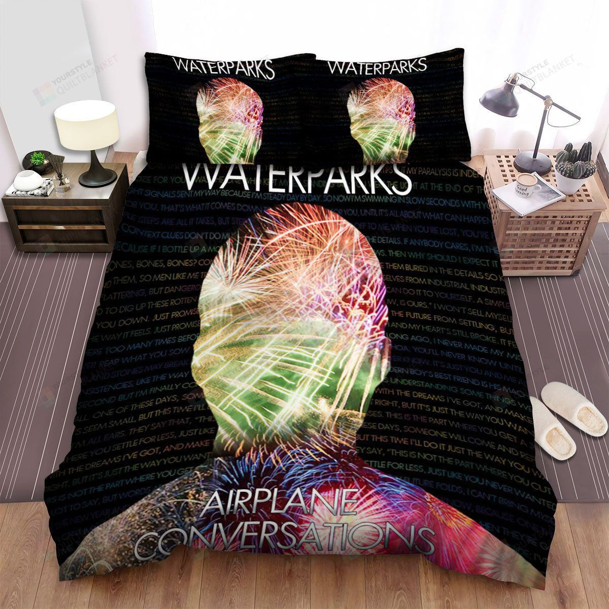 Waterparks Band Airplane Conversation Bed Sheets Spread Comforter Duvet Cover Bedding Setss