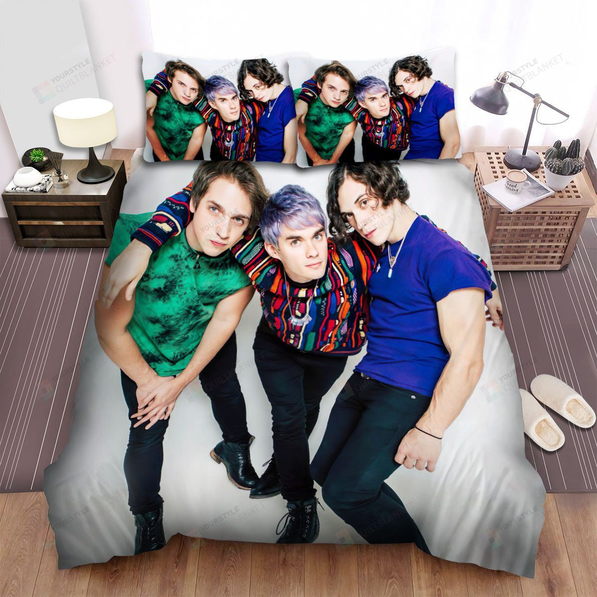 Waterparks Band White Background Bed Sheets Spread Comforter Duvet Cover Bedding Setss