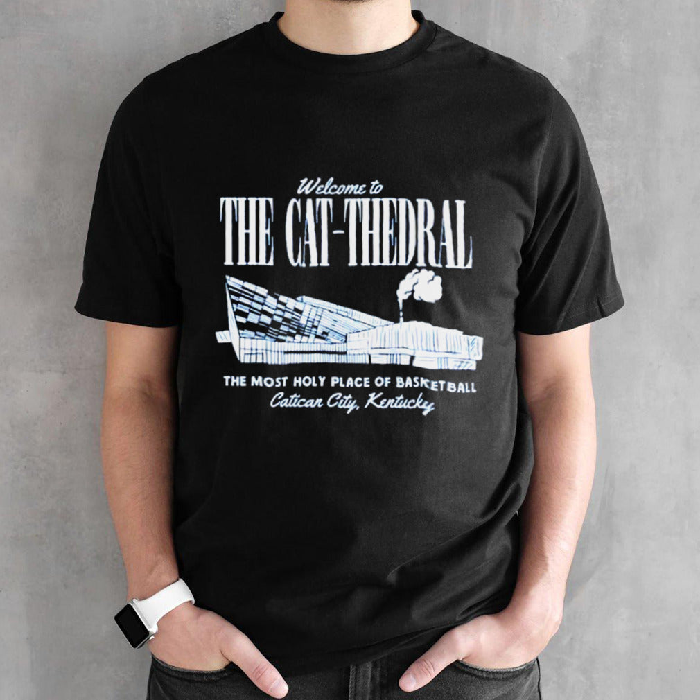 Welcome to the cat-thedral the most holy place of basketball shirts