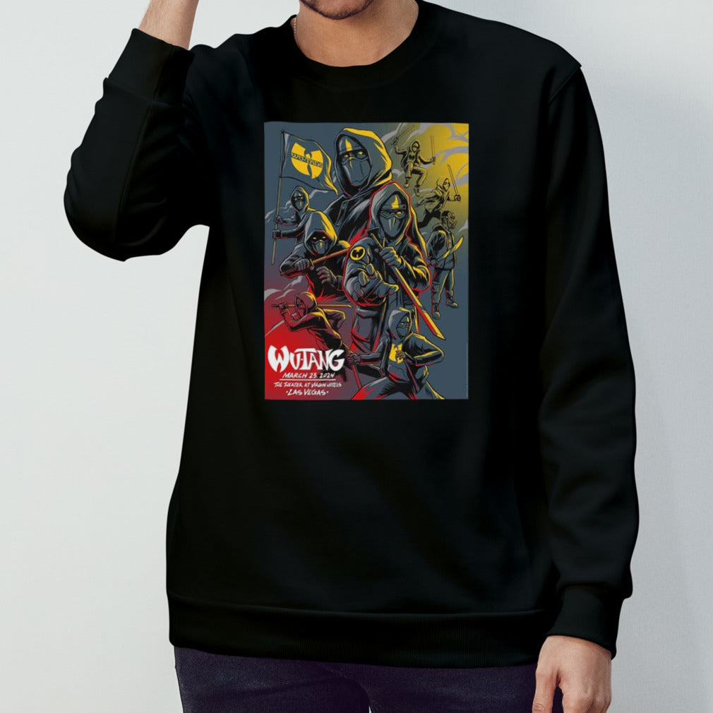 Wu-Tang Clan Las Vegas March 23 2024 Limited Exclusive Edition The Theater At Virgin Hotels T-Shirt