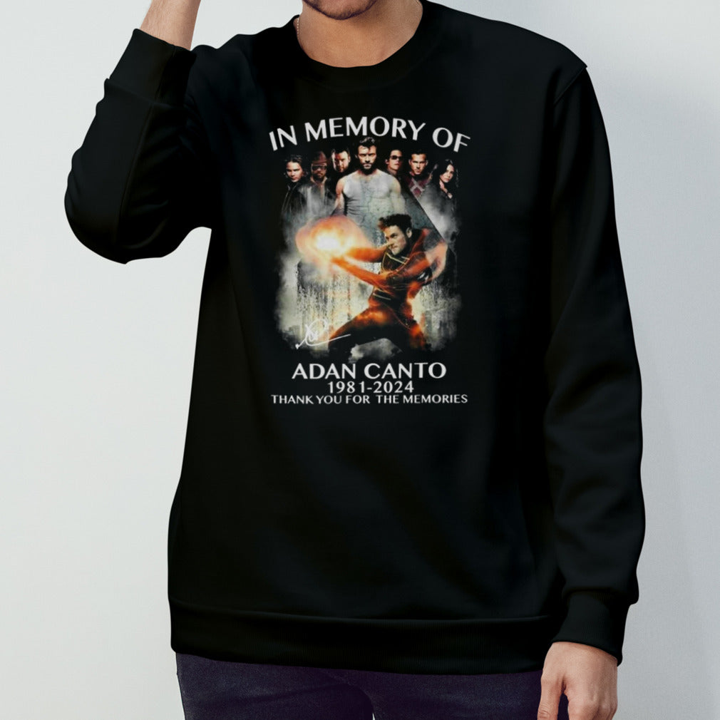 X-men In The Memory Of Adan Canto 1981-2024 Thank You For The Memories Signature T-shirts