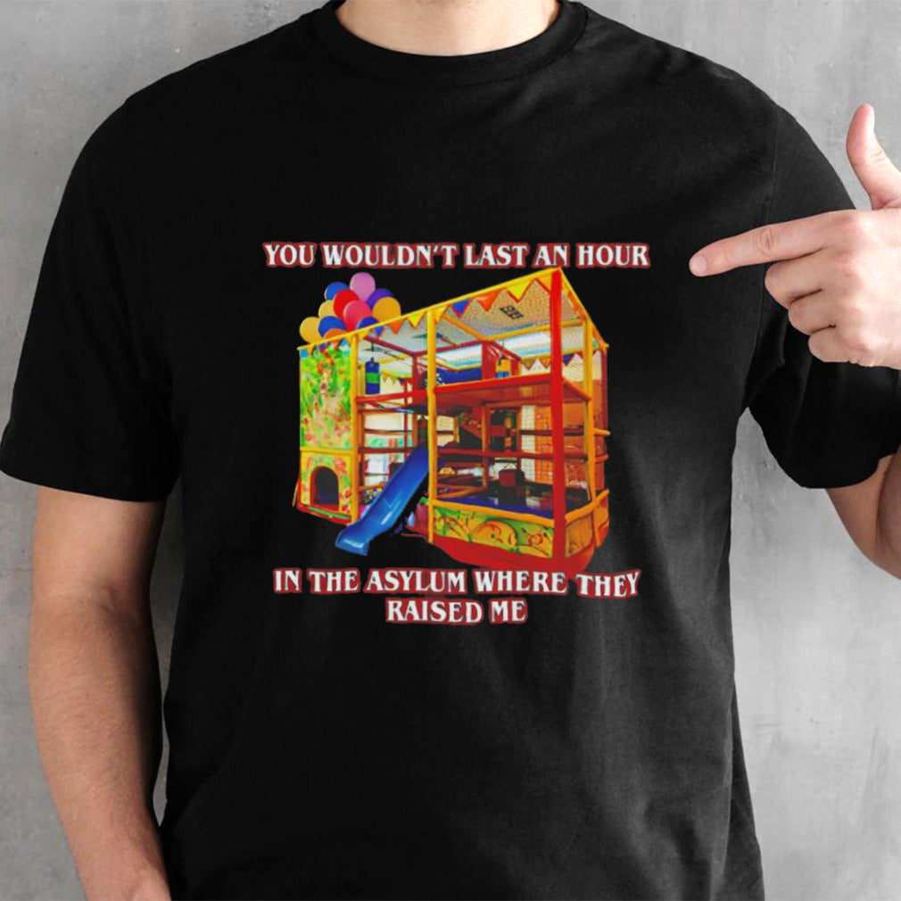 You wouldnâ€™t last an hour in the asylum where they raised me shirt