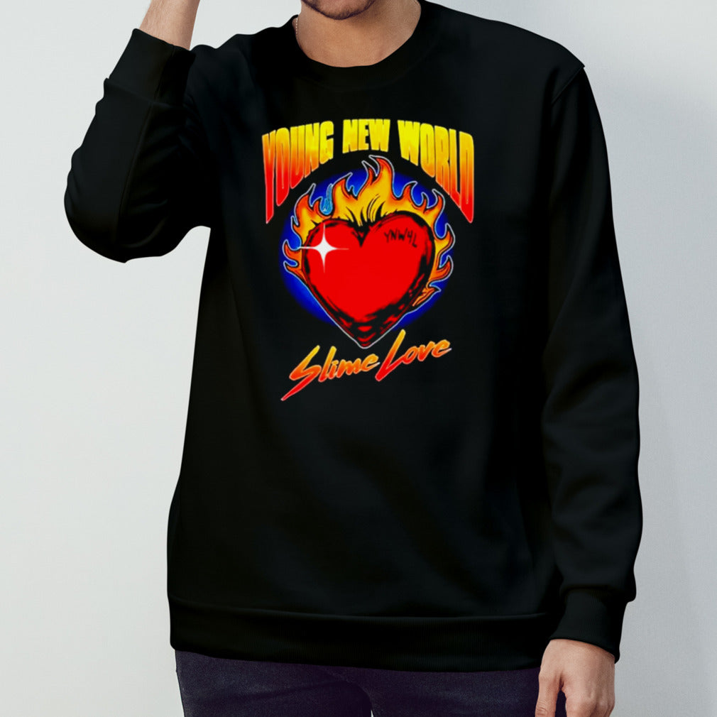 Young new world slime love shirts
