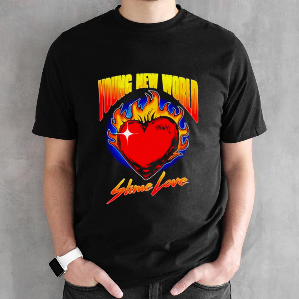 Young new world slime love shirts