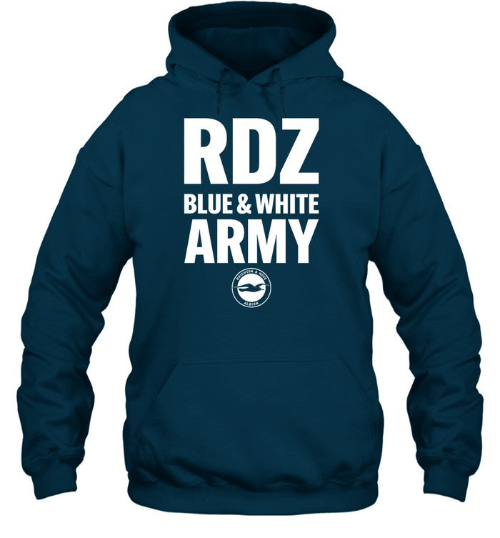 Rdz Blue White Army Hoodie