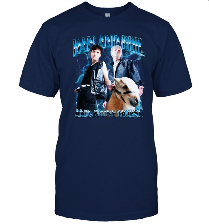 â€ªDan And Phil Horseâ€¬ Metal T-Shirt