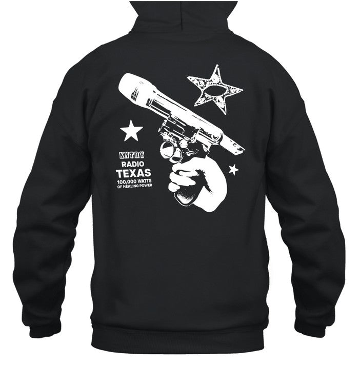 Cowboy Carter Kntry Radio Texas 100,000 Watts Of Healing Power Hooded Sweatshirt