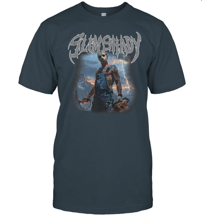 The Death Of Slim Shady Eminem Chainsaw Shady Tee Shirt