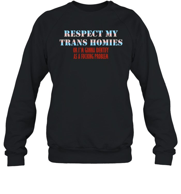 Respect My Trans Homies Or I'm Gonna Identify As A Fucking Problem Hoodie
