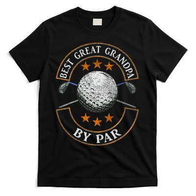 Best Great Grandpa By Par Golf Lover Sports Fathers Day Gift T-Shirt