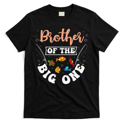 Brother Of The Big One Fishing Birthday Party Bday T-Shirt