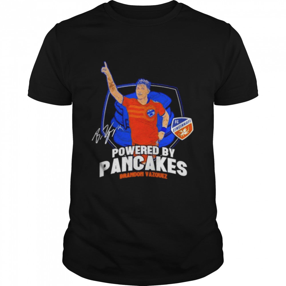 Brandon Vazquez Powered By Pancakes Signature T-Shirts