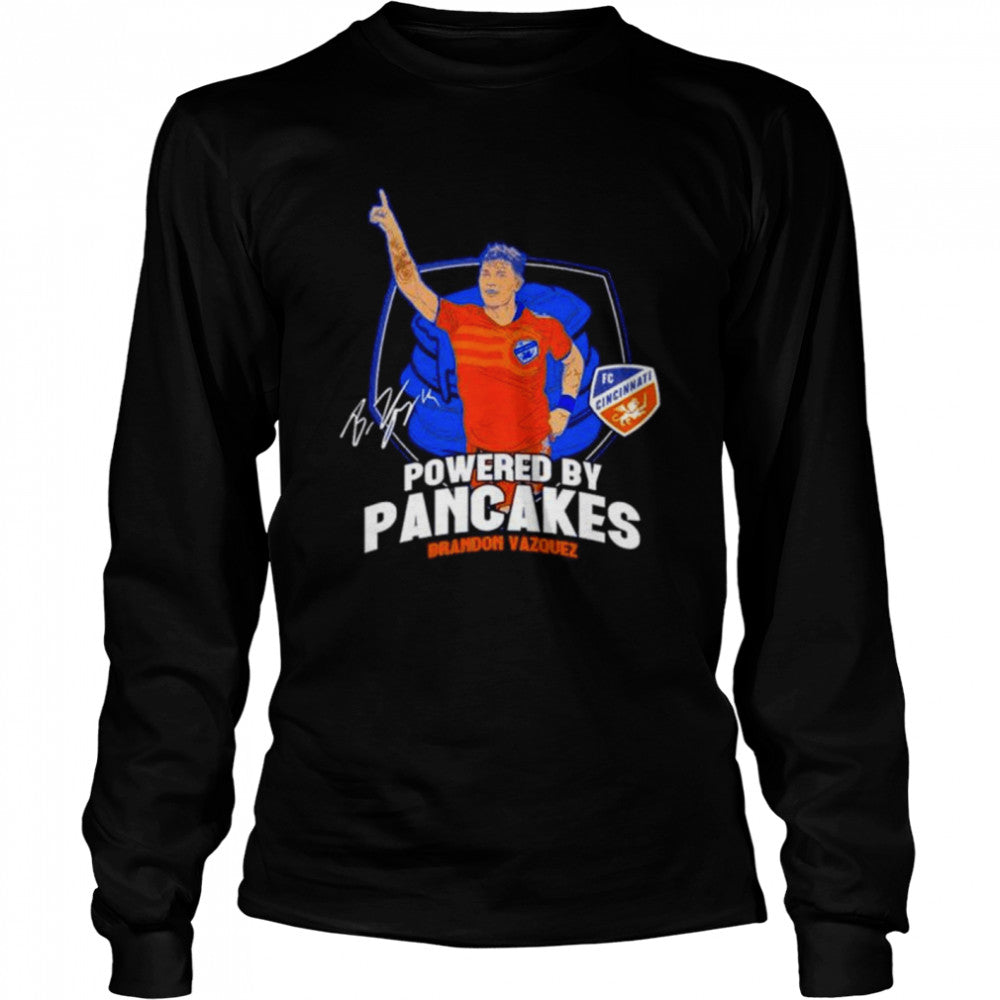 Brandon Vazquez Powered By Pancakes Signature T-Shirts