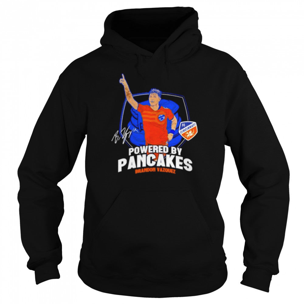 Brandon Vazquez Powered By Pancakes Signature T-Shirts