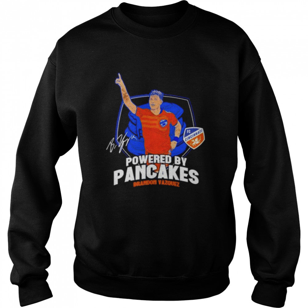 Brandon Vazquez Powered By Pancakes Signature T-Shirts