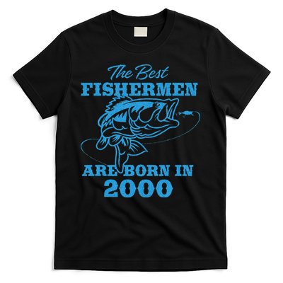 Cute 23 Year Old Fisherman Fishing 2000 23rd Birthday T-Shirt