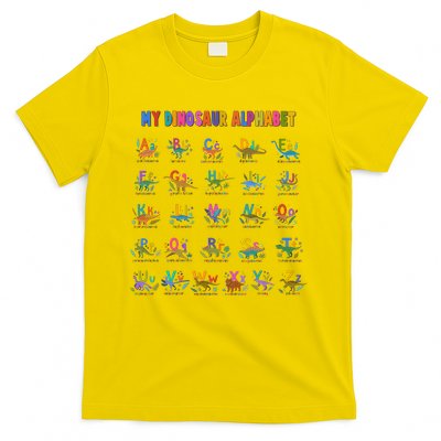 Cool Dinosaur Alphabet Back To School T-Shirt