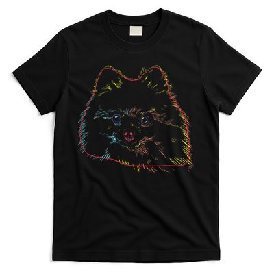 Colourful Dog Pomeranian T-Shirt