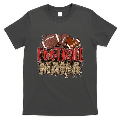 Cute Leopard Print Football Mama T-Shirt