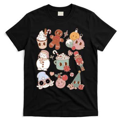 Cute Retro Cartoon Christmas Characters T-Shirt