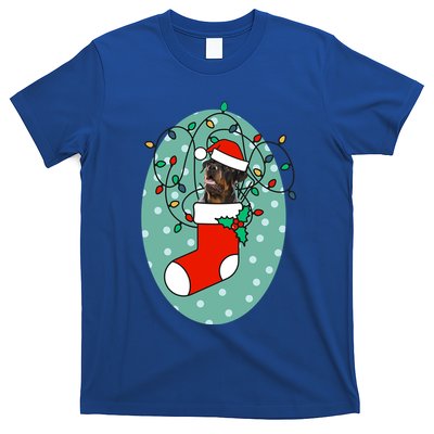 Christmas Stocking Dog Rottweiler Gift T-Shirt