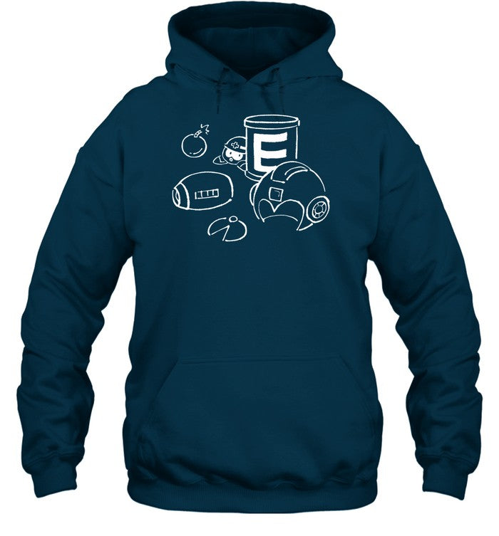 Mega Man Line Art Hoodie
